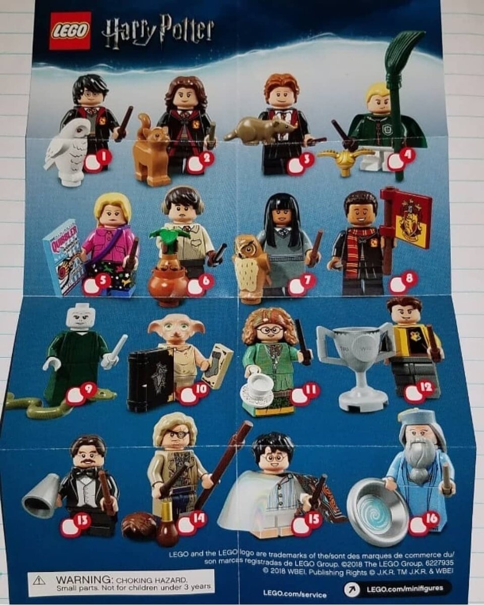 Lego minifigures harry potter 2018 on sale