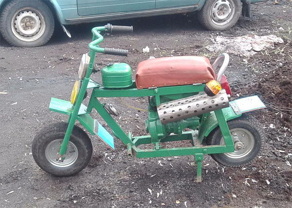 Мопед из бензопилы Урал 2