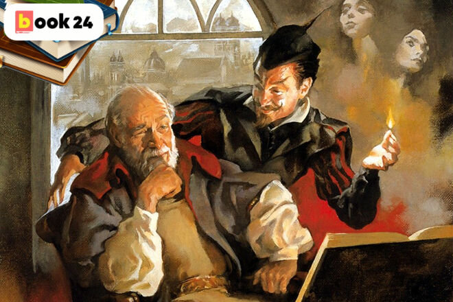 Иллюстрация «Фауст и Мефистофель»