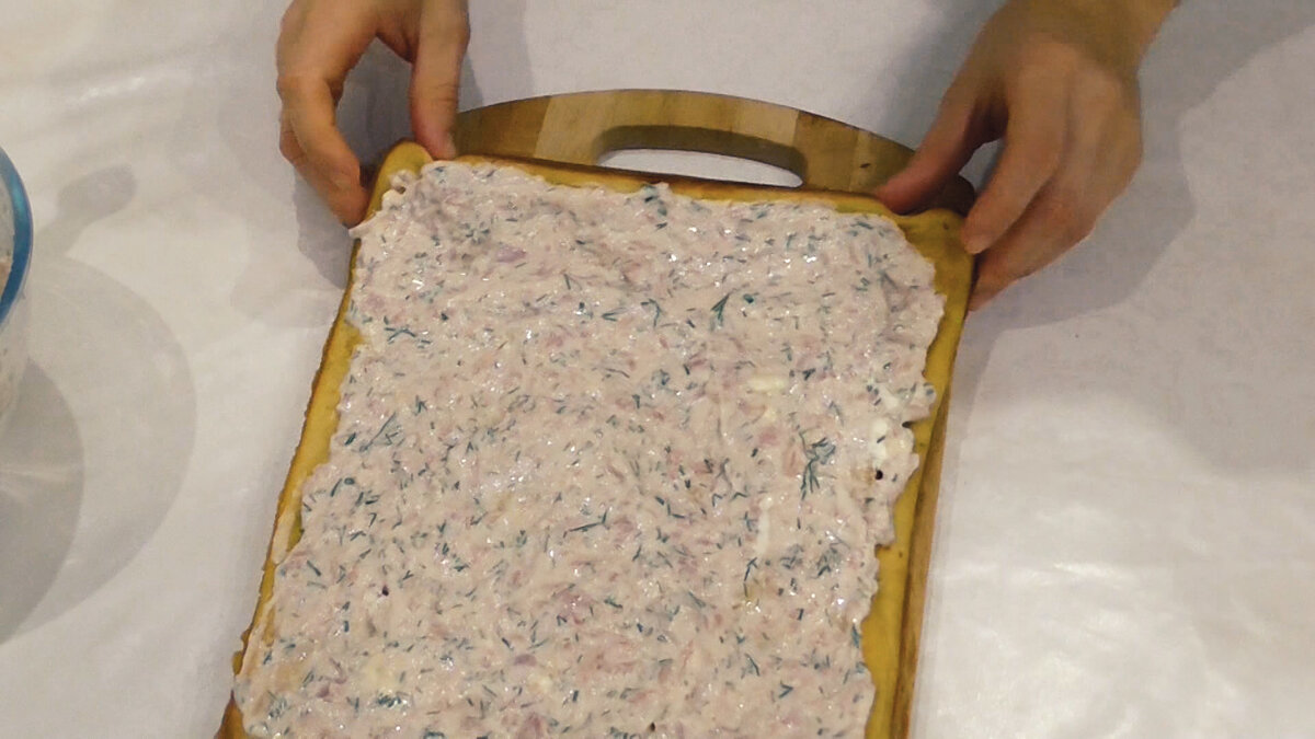 Финский блин панукакку! Закусочный вариант со сливочным сыром и тунцом