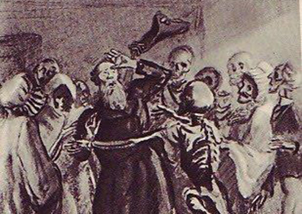 Иллюстрация к повести А. С. Пушкина "Гробовщик"