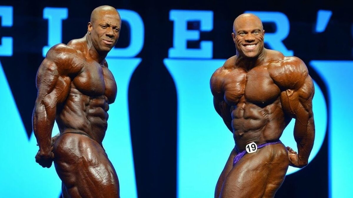 Мистер Олимпия Шон Роден и Мистер Олимпия Фил Хит.