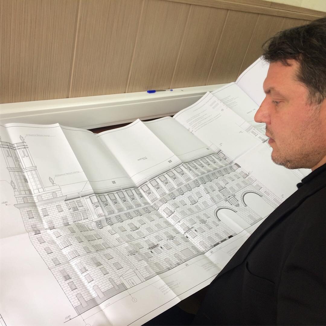 Проект реконструкции дома по адресу Ленинский проспект, 37.  Фото: Инстаграмм В.Залищака. 