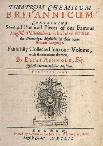 «Theatrum Chemicum Britannicum» (Титульный лист. Лондон, 1652).
