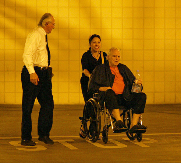 Марлон Брандо незадолго до смерти.