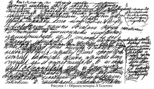 Почерк Толстого