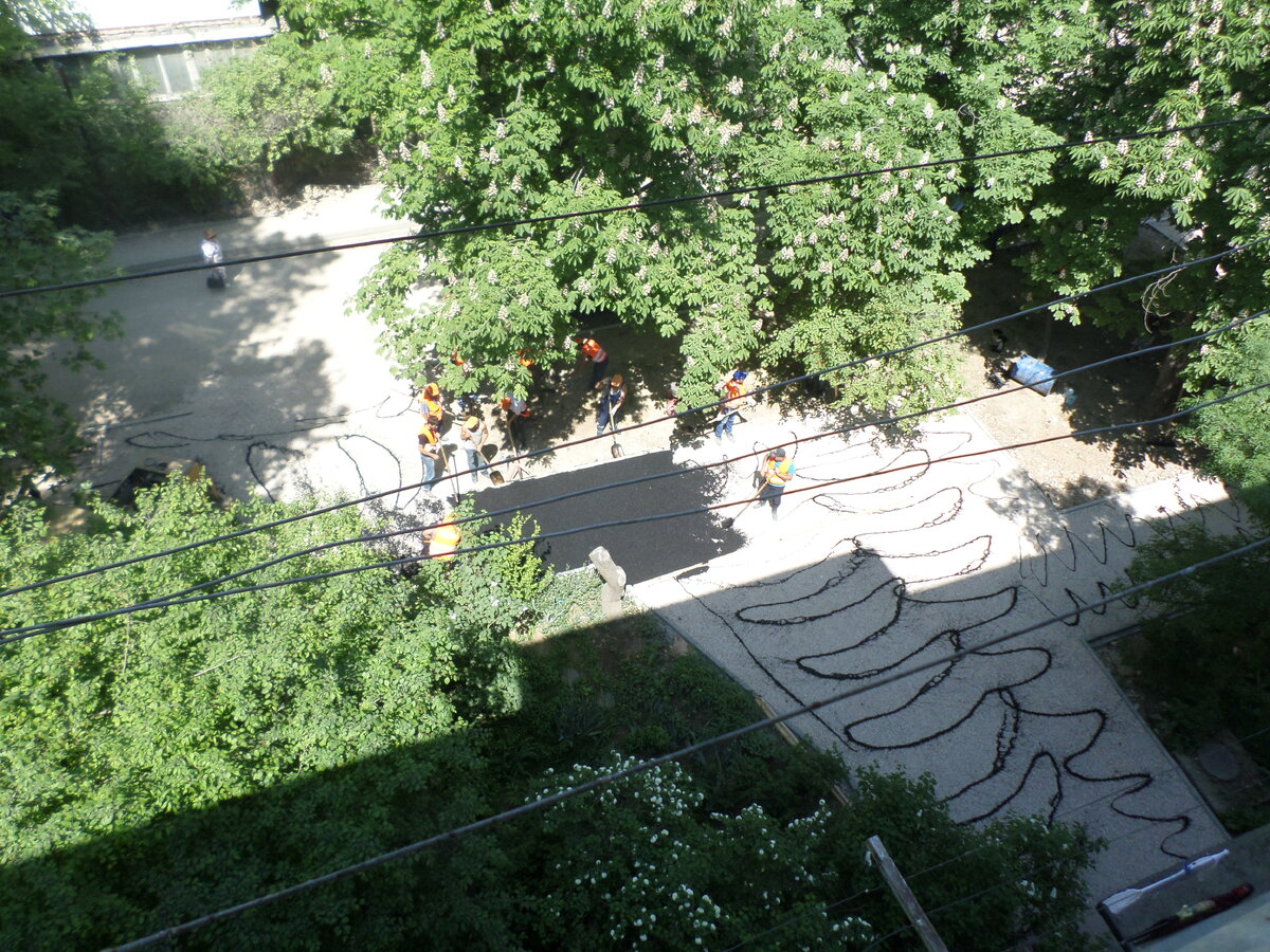 Мой двор. Перед укладкой нового асфальта.2018