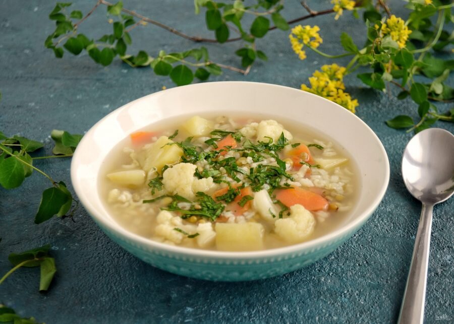 Суп с машем и рисом