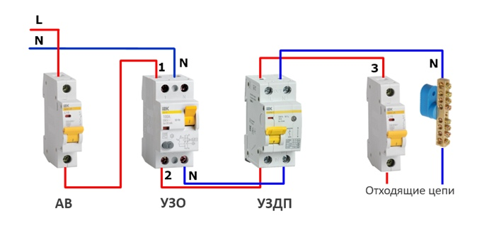 Устройство защиты от пробоя. Вд1-63 IEK подключение схема подключения. Вд1-63 схема подключения. Схема соединения УЗО ИЭК. Вд1 63 УЗО схема подключения.