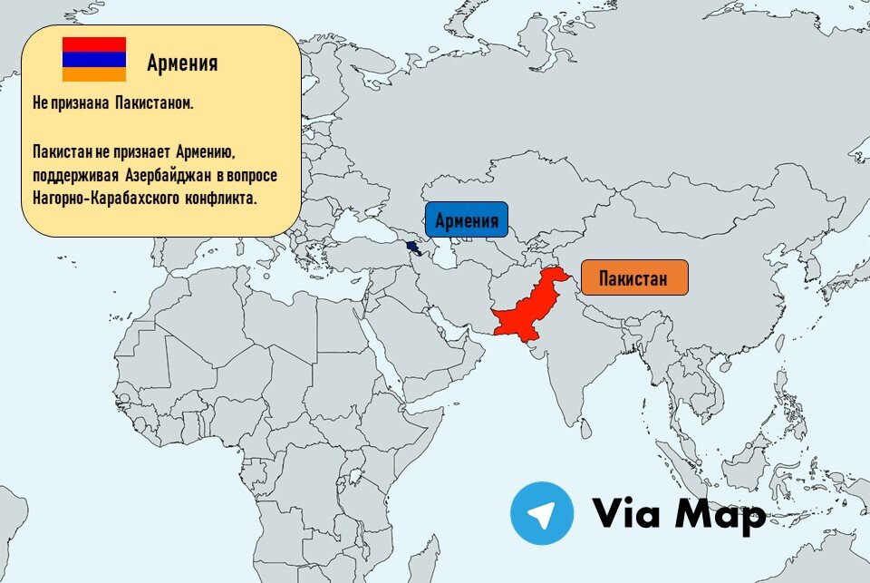 Карта непризнанных государств