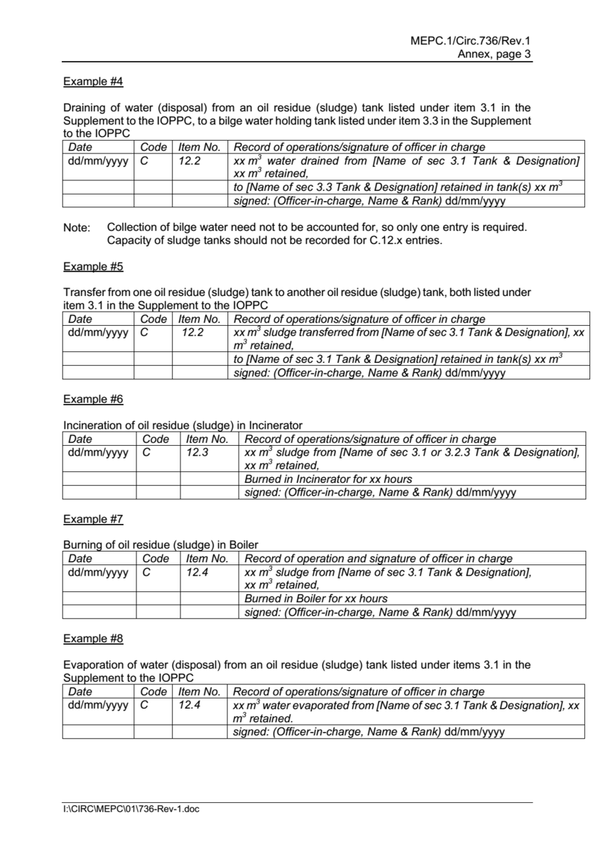 Oil Record Book Как правильно заполнять и вести Журнал нефтяных