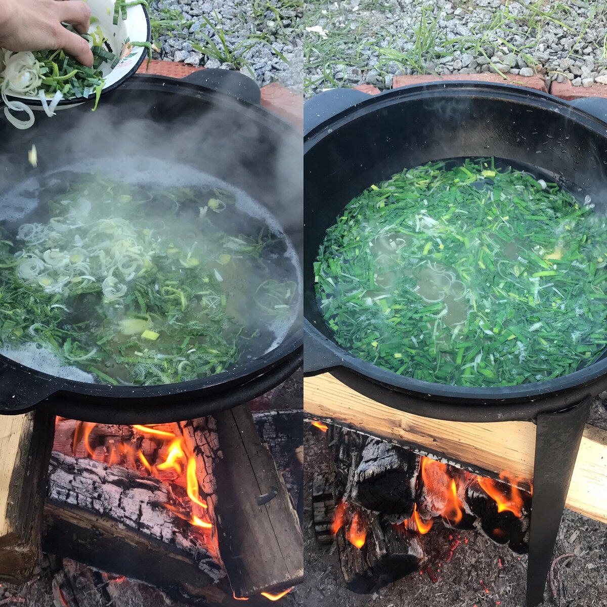 Уха в казане на костре — Лайфхакер