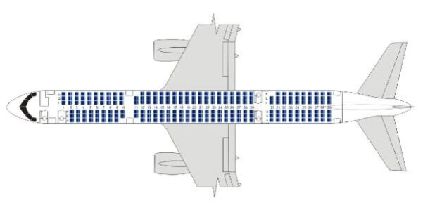 Самолет Боинг 757-200: нумерация мест в салоне, схема посадочных мест, лучшие места