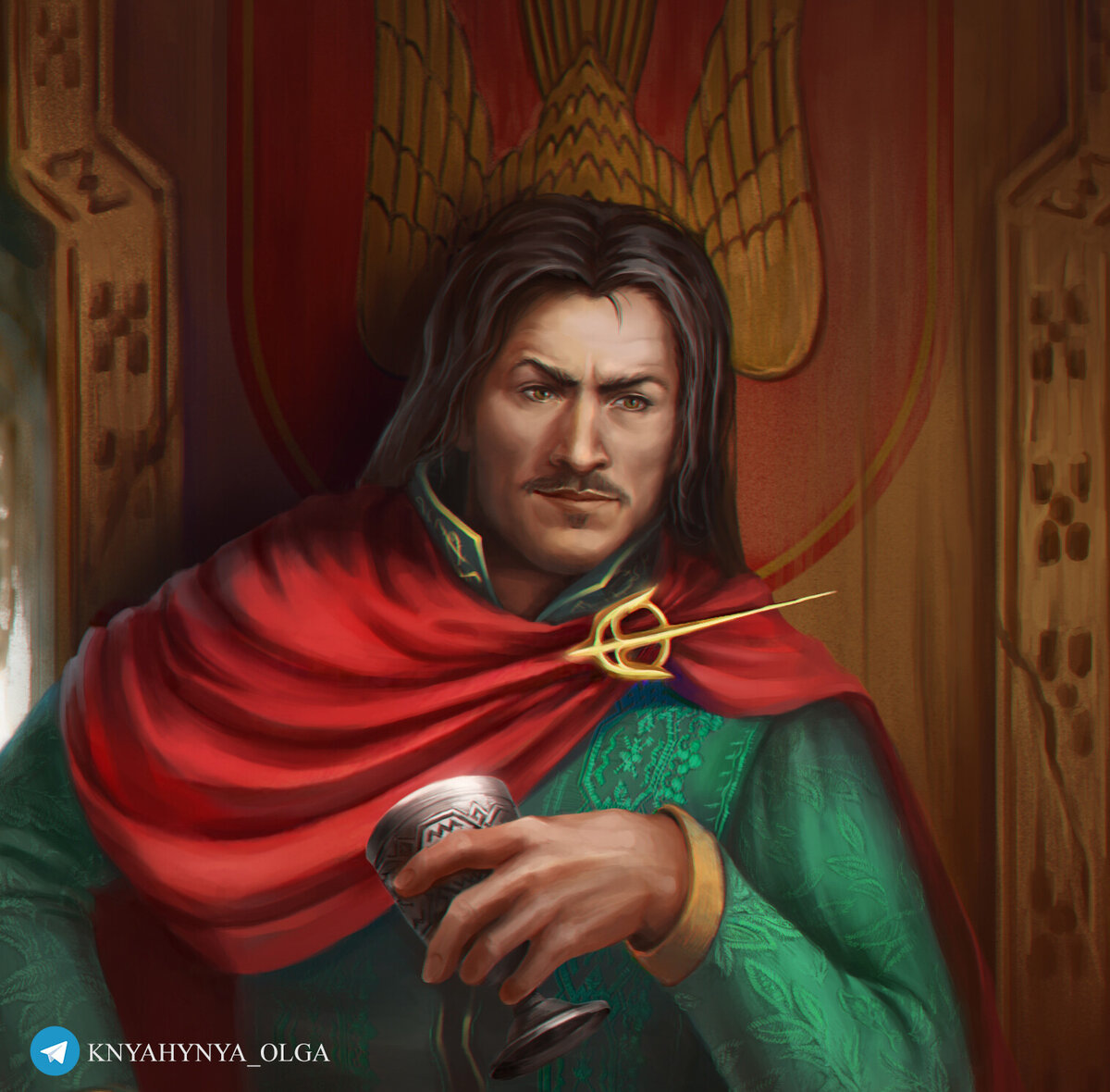 Князь Киевской Руси Аскольд / © Valeria Chernichenko / menada.artstation.com