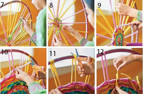 плетение круглого коврика