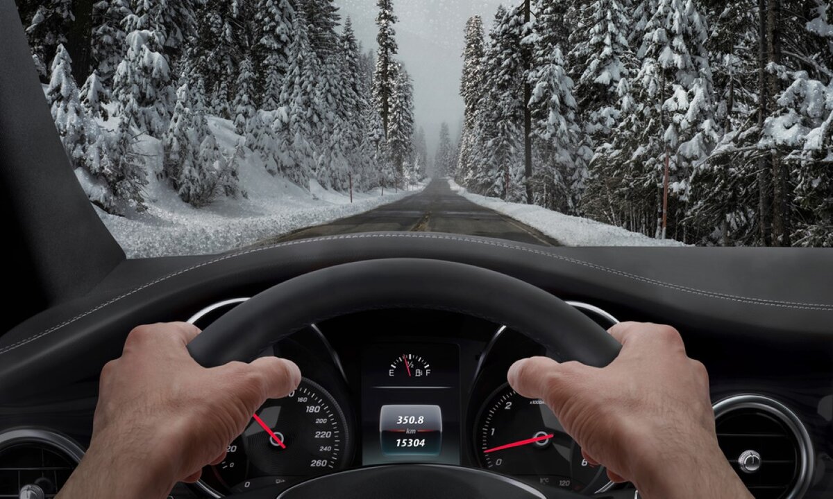 Зима за рулём машины