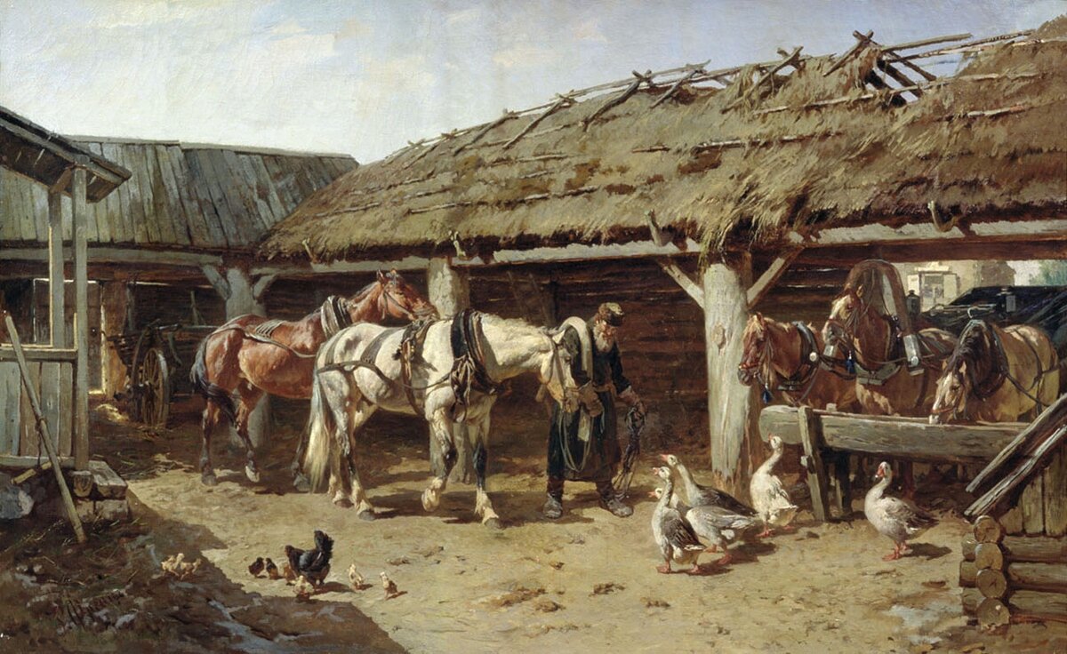 На постоялом дворе (Р.Ф. Френц, 1800-е)