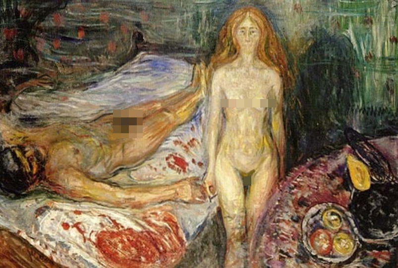 Эдвард Мунк "Смерть Марата" 1907