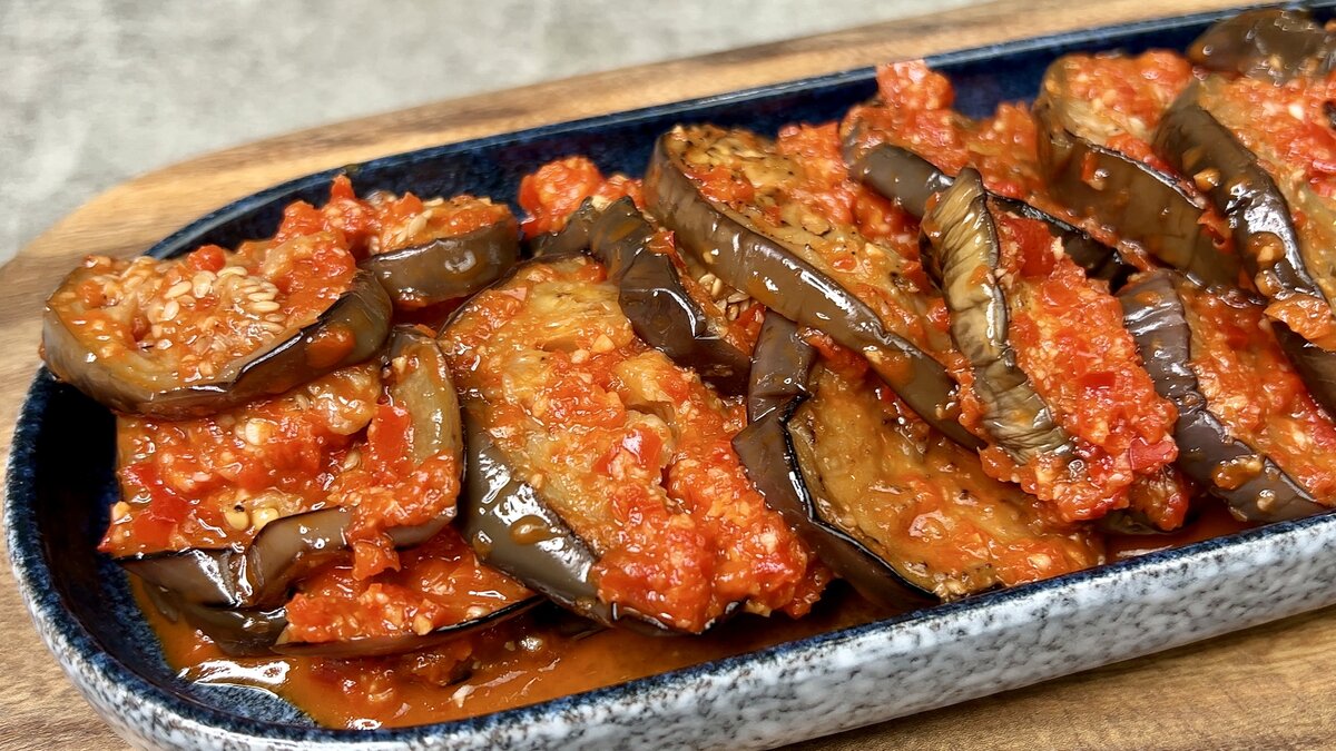 Посмотрите, как аппетитно выглядят готовые баклажанчики!)