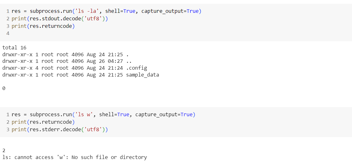 Subprocess shell true. Subprocess.