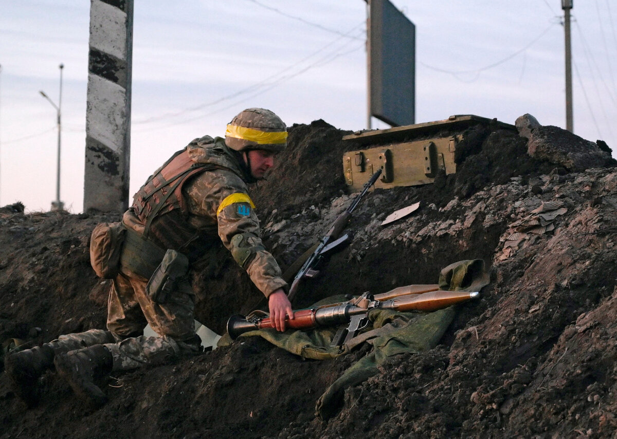 Военные действия на Украине.