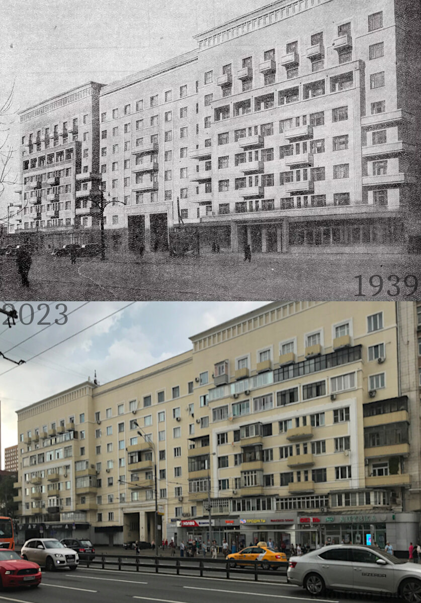 Шоссе  Энтузиастов, дом 111-113 (1939 г. / 2023 г.)