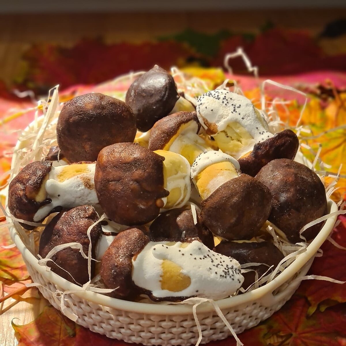 Грибочки шоколадные
