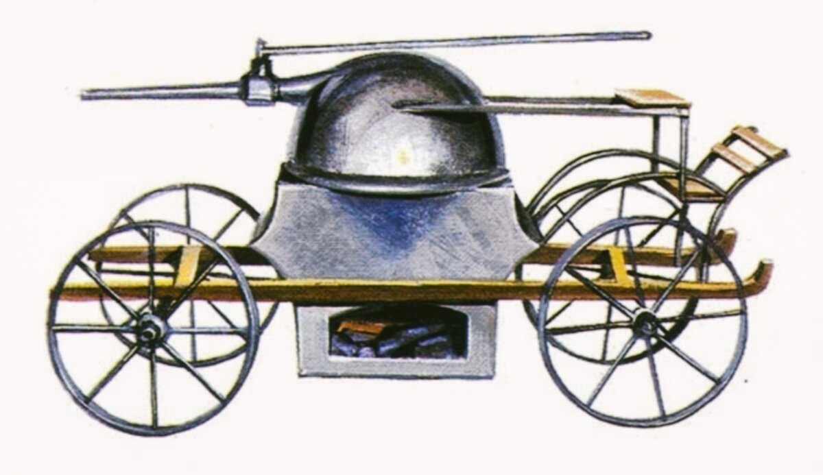 Паровой экипаж Ньютона