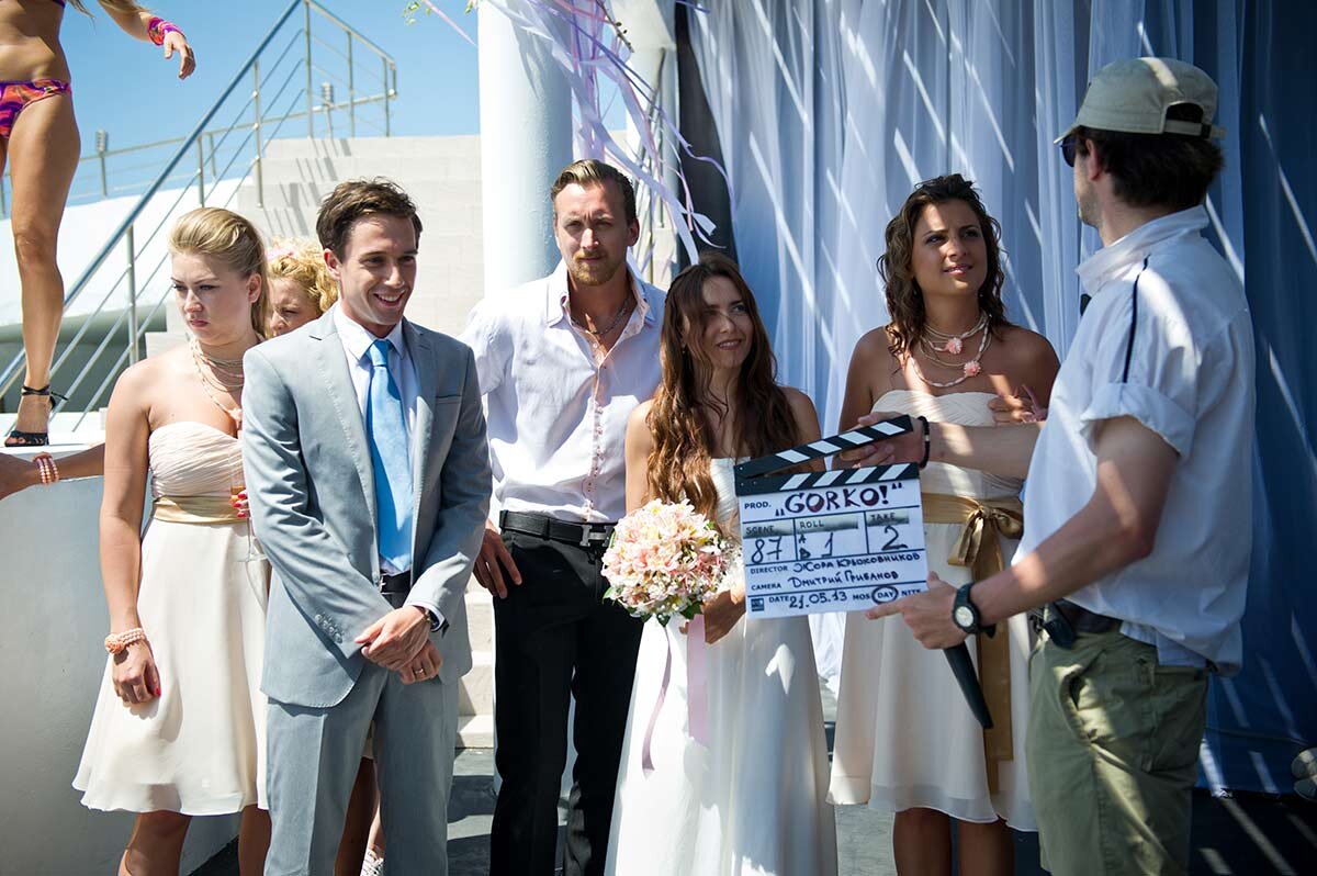 Процесс съемок.