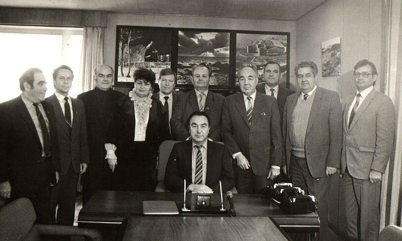 Руководство ПГМК, в центре директор Ю.В. Кузнецов