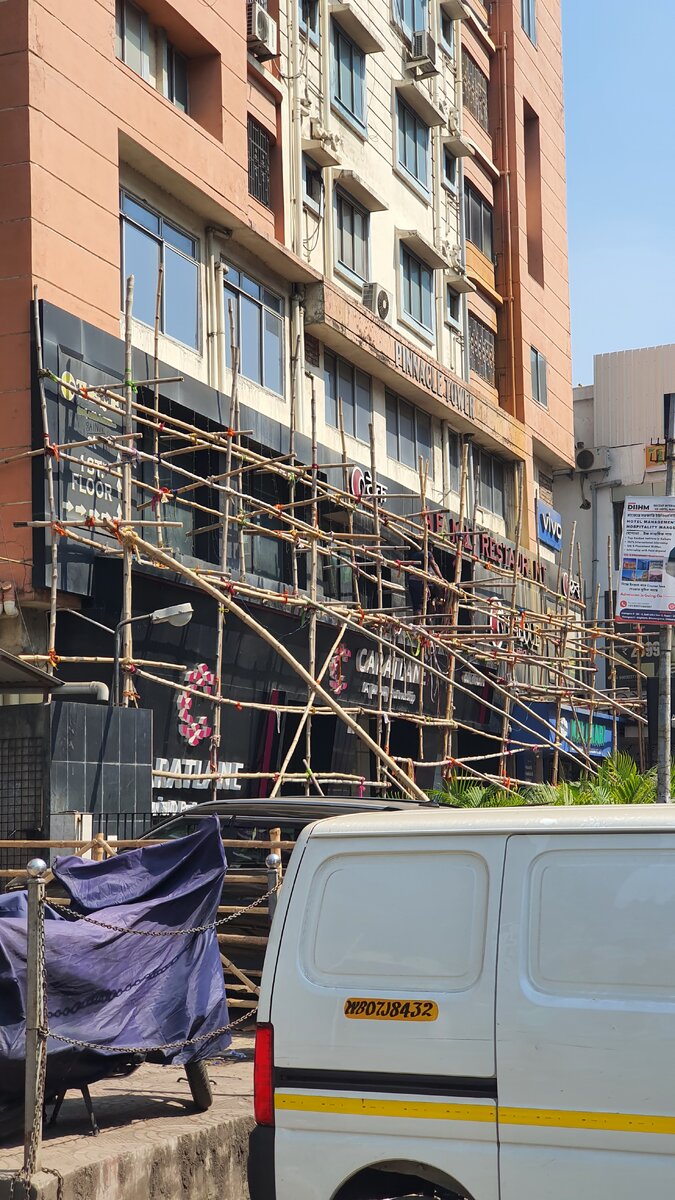 Строительные леса в Индии