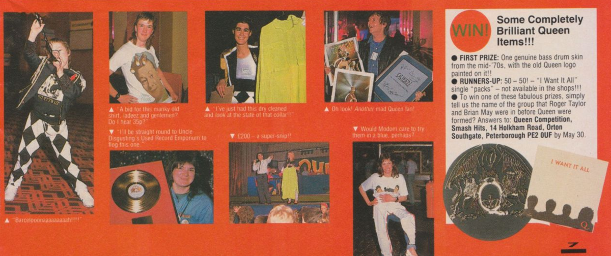 Страница из журнала "Smash Hits" (1989)