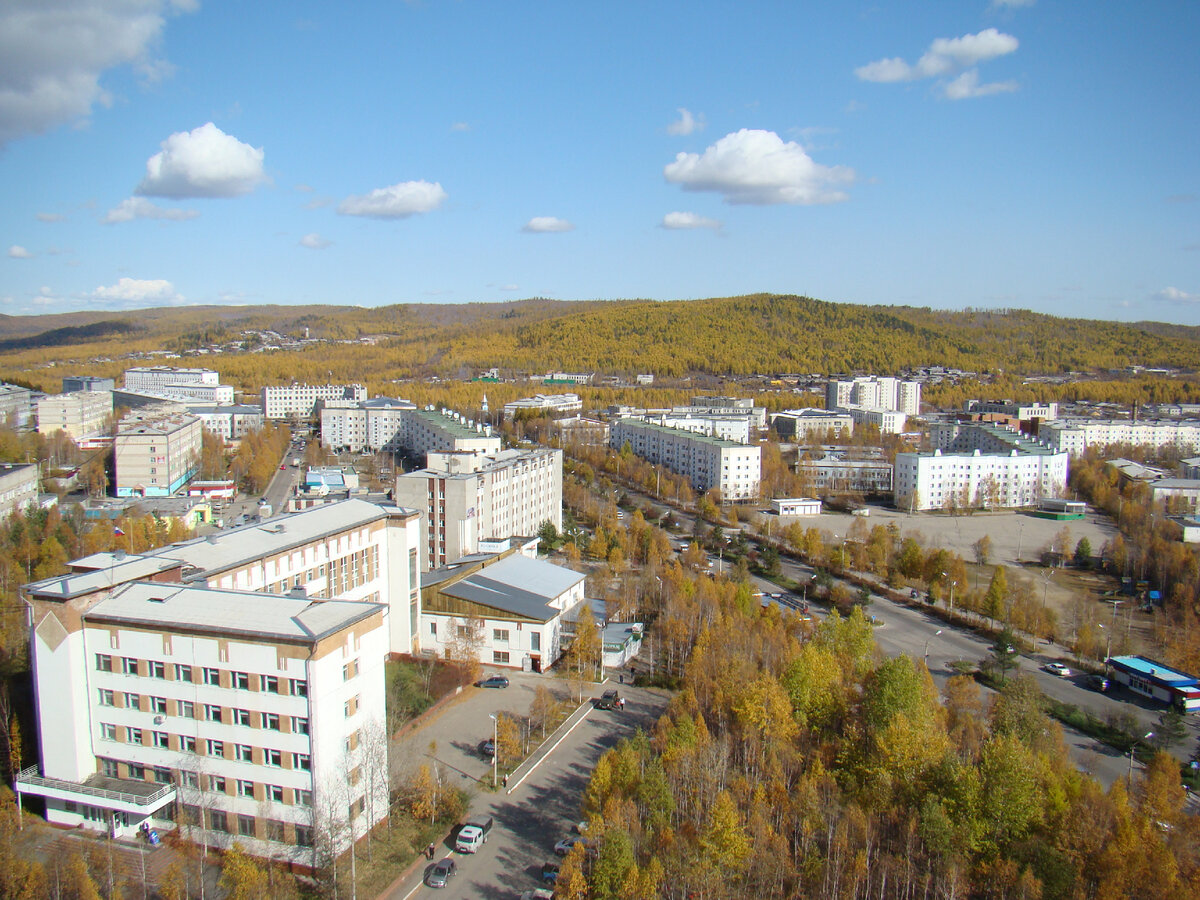 Тында - родной красивый город с унылыми названиями улиц. Фото автора.