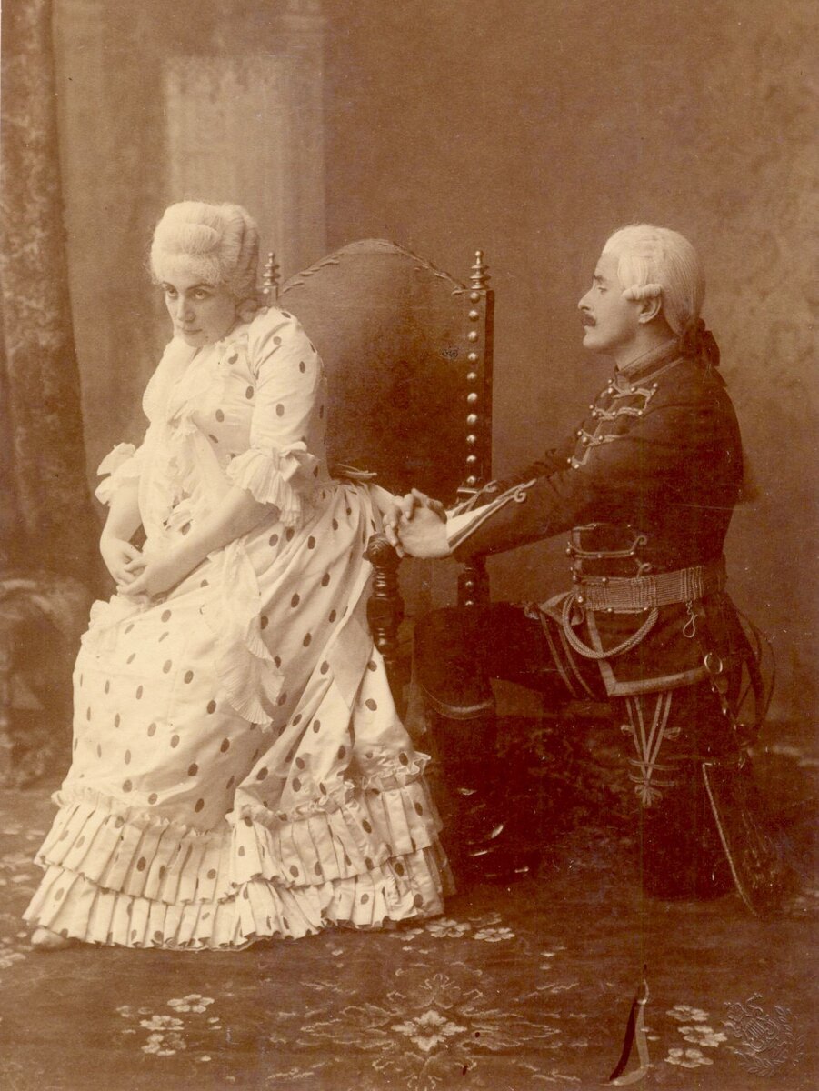 М. Фигнер и Н. Фигнер в опере "Пиковая дама", 1890 г.