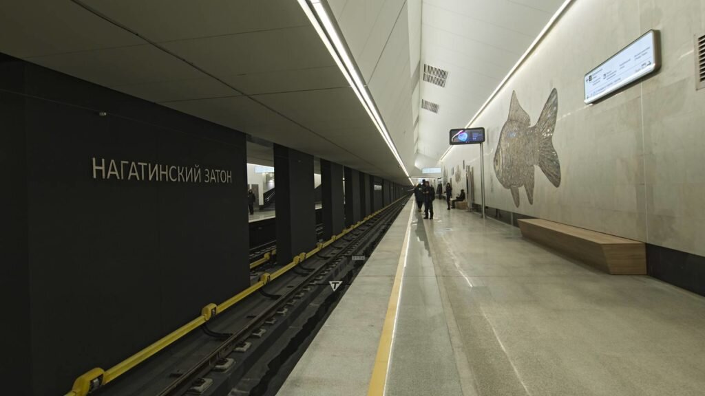Нагатинский затон метро фото внутри