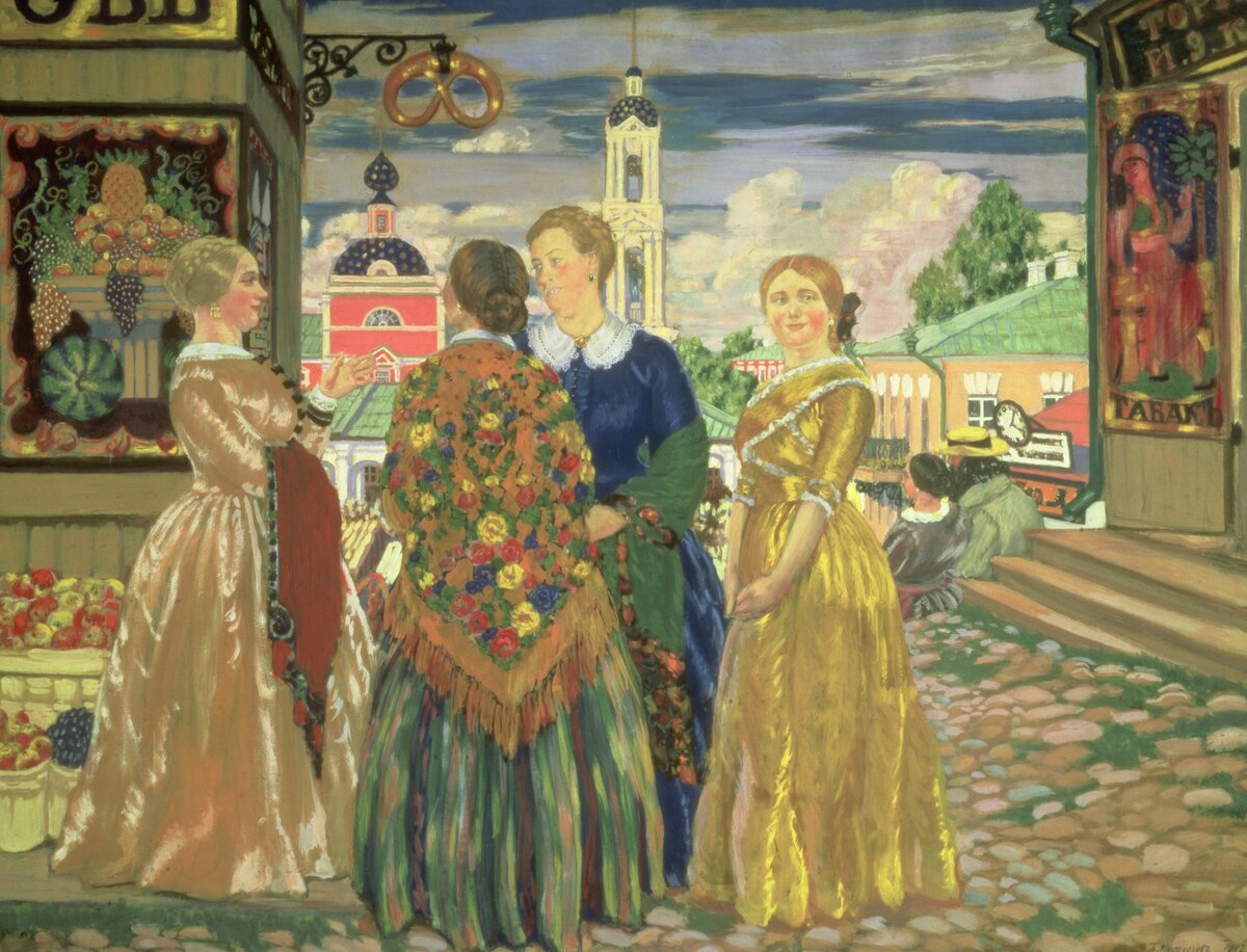    В 1896 году поступил в Императорскую академию художеств Санкт-Петербурга, где сначала учился в мастерской Василия Савинского, а затем — Ильи Репина / Gettyimages.ru / «Купчихи» (1912), Art Images