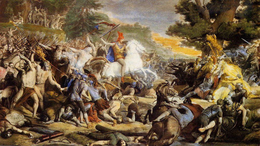 Картина Фридриха Гункеля. Изображение взято отсюда: https://naked-science.ru/article/history/teutoburg-forest-legio-xix