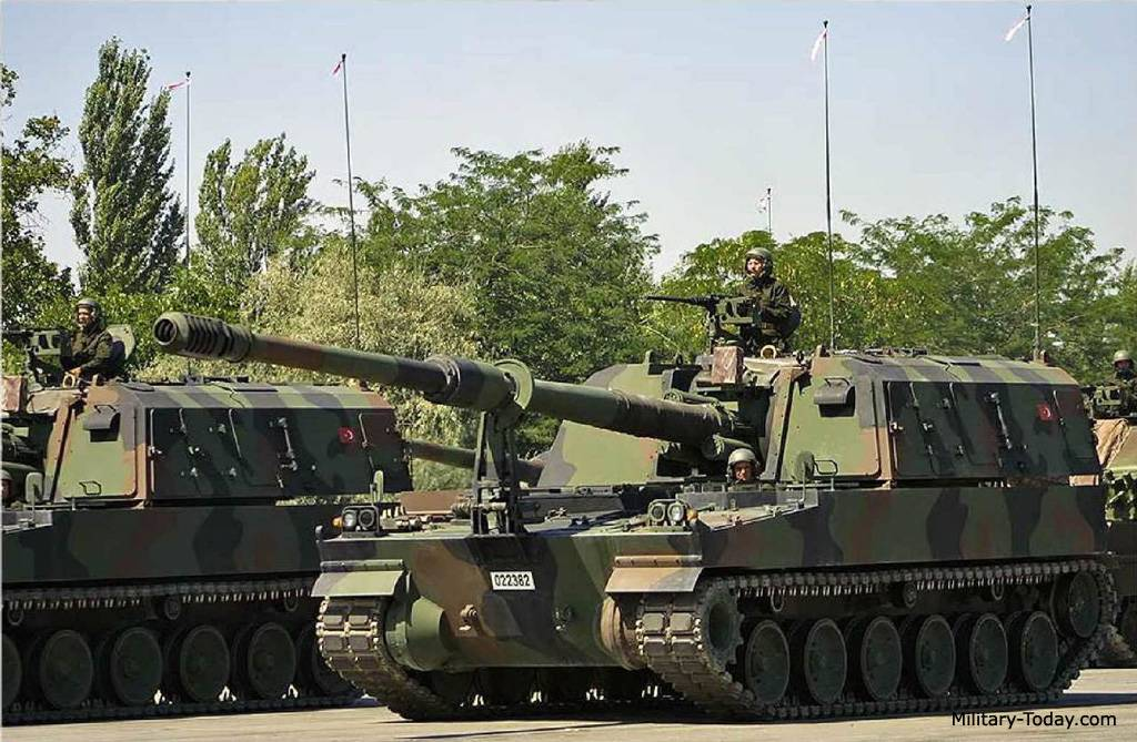 Турецкая САУ T-155 Firtina