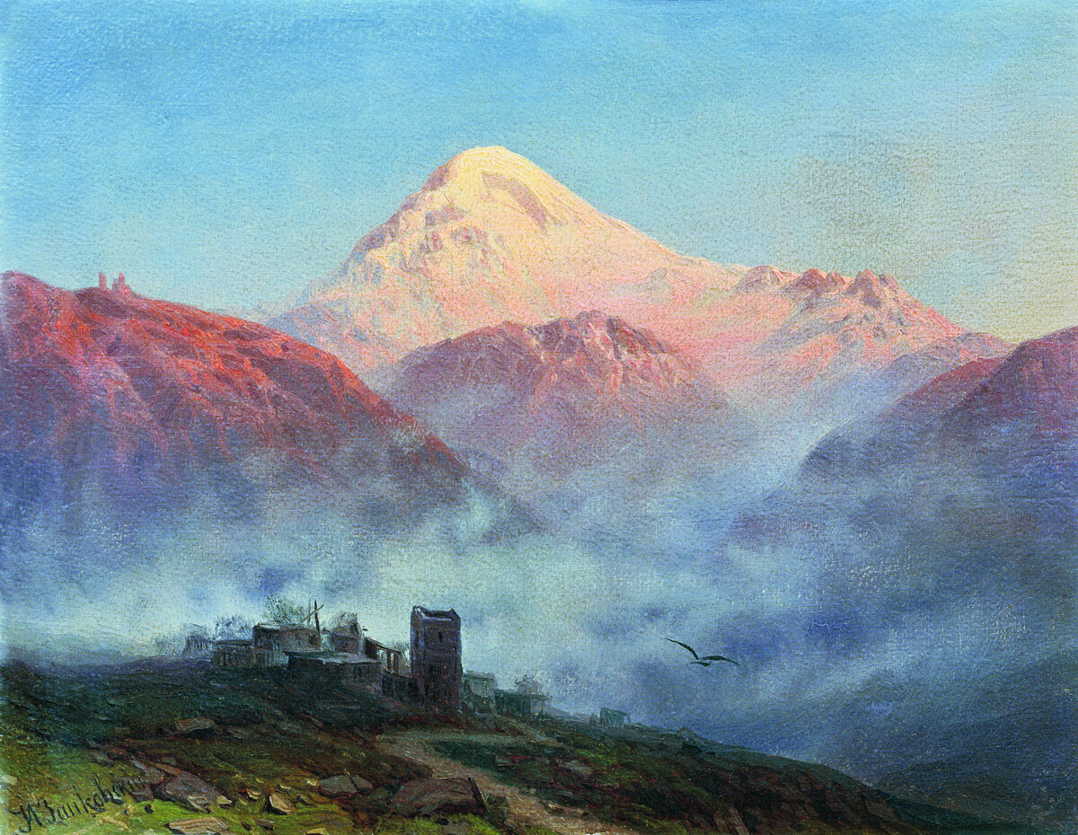 Писать кавказ. "Горы" Ильи Николаевича Занковского (1832-1919).