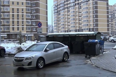    Неправильная парковка © Пресс-служба Главного управления содержания территорий Московской области