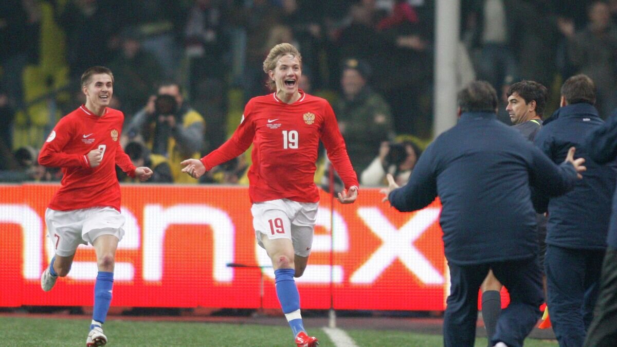    Нападающий сборной России Роман Павлюченко© РИА Новости / Антон Денисов