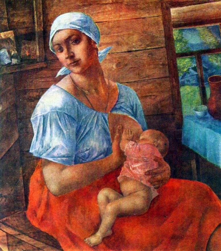 Petrov-Vodkin. Ένας από τους πίνακες από τη σειρά "Mother"