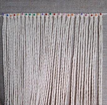 Рабочие нити на горизонтальной основе, Число их должно быть кратно четырём.