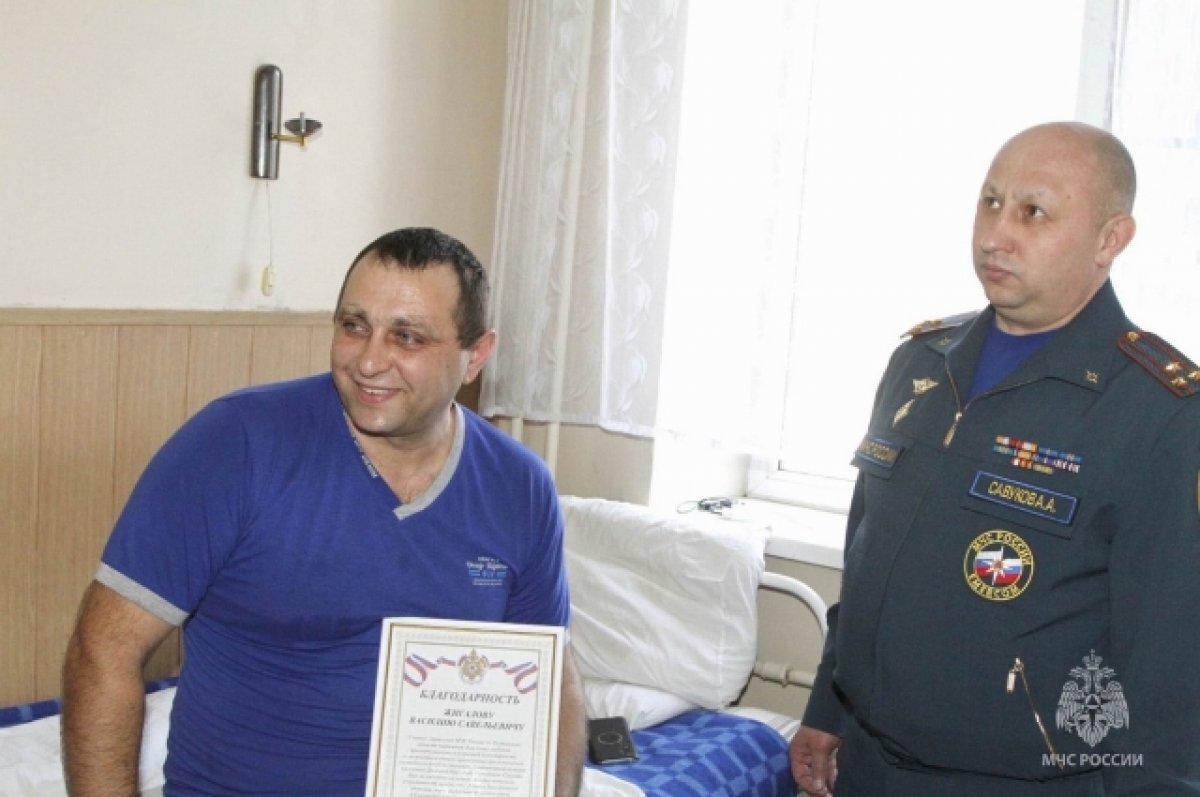    Раненный Василий Жигалов уже идёт на поправку.