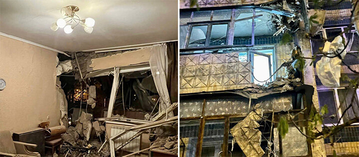  ПОВРЕЖДЕНИЯ В ДОМАХ ОКОЛО МЕСТА ВЗРЫВА. ФОТО: VK-ГРУППА "БЕЛГОРОД"