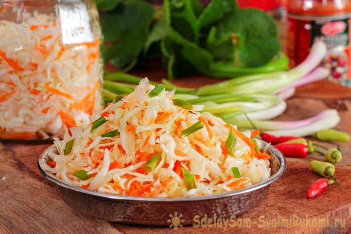 Маринованная капуста быстрого приготовления или капуста-скороспелка