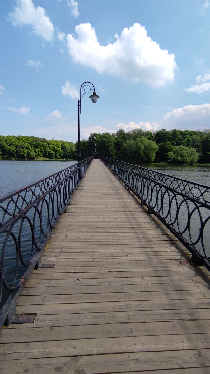 Симпатичный мостик ведет из парка им.А.Т.Болотова на набережную и в городской сад 