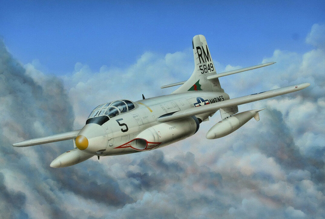 Рисунок истребителя Douglas F3D Skyknight. Источник фото: https://war-book.ru/