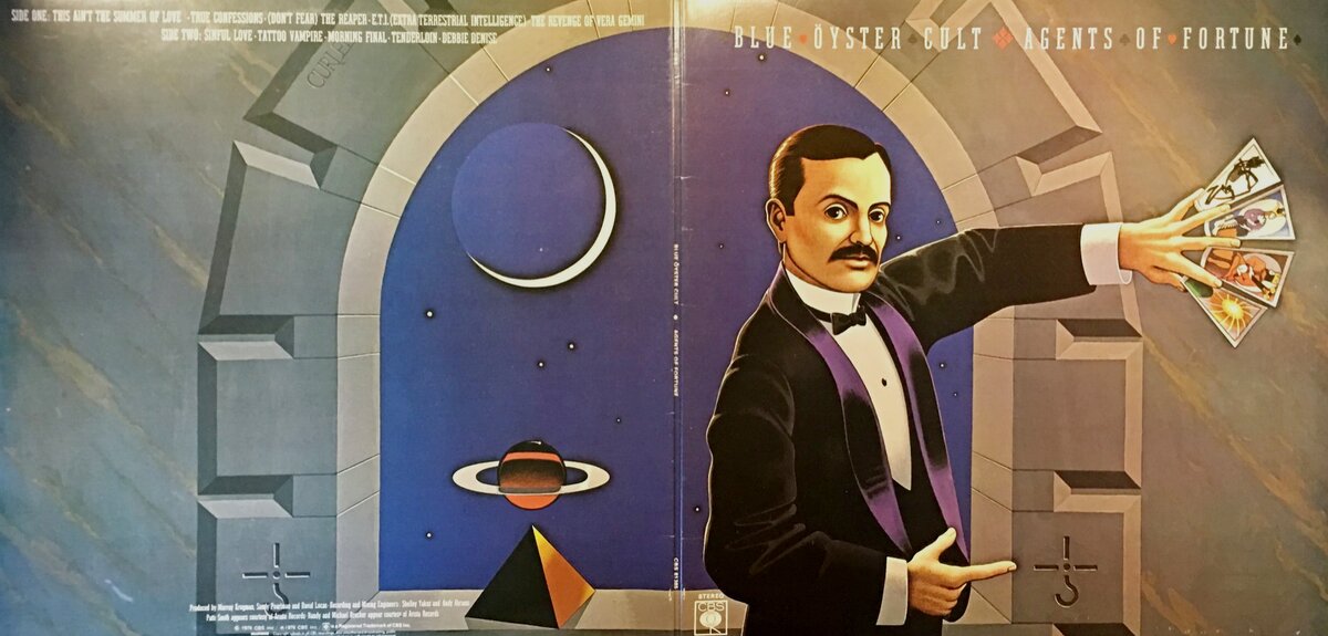 Blue Öyster Cult "Agents of Fortune", 1976 - перст указует на символ группы