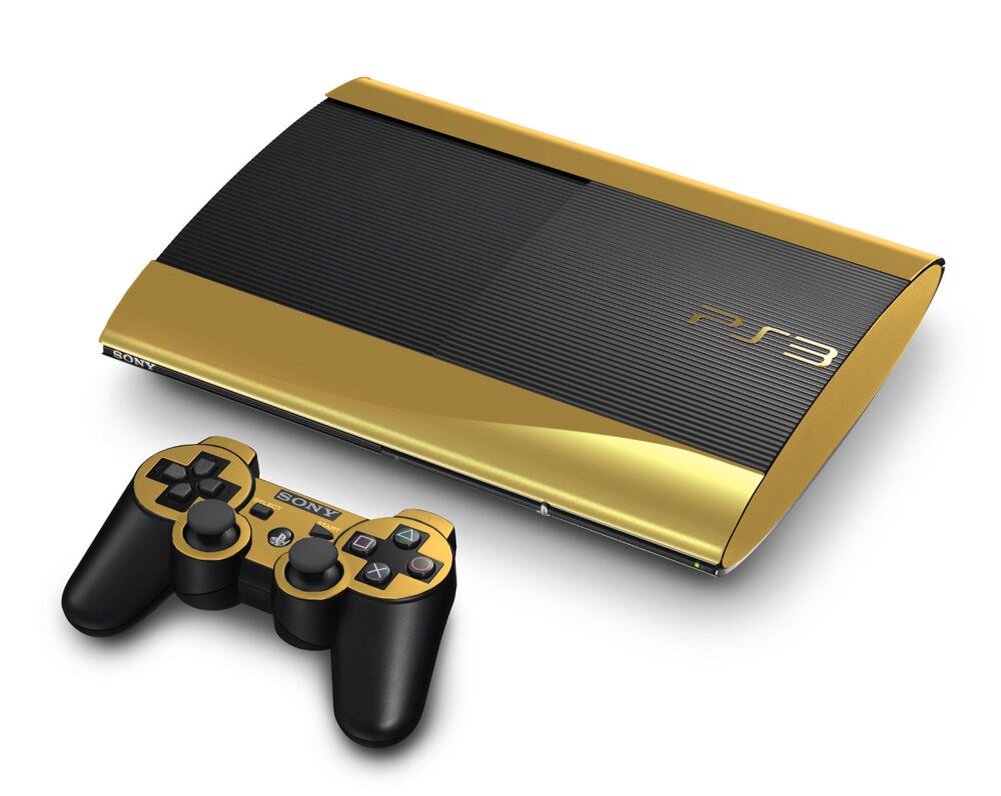 Пс 3 4. Sony PLAYSTATION 3. PLAYSTATION 3 super Slim Console. Ps3 super Slim Gold. Ps3 super Slim золотой.